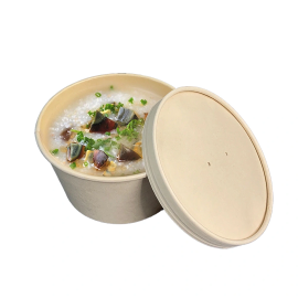 Bamboo Pulp Soup Bowls Biodegradable Food Container