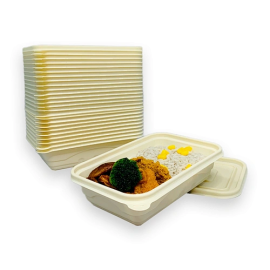 Biodegradable Disposable Cornstarch Packaging Box Meal Lunch Box