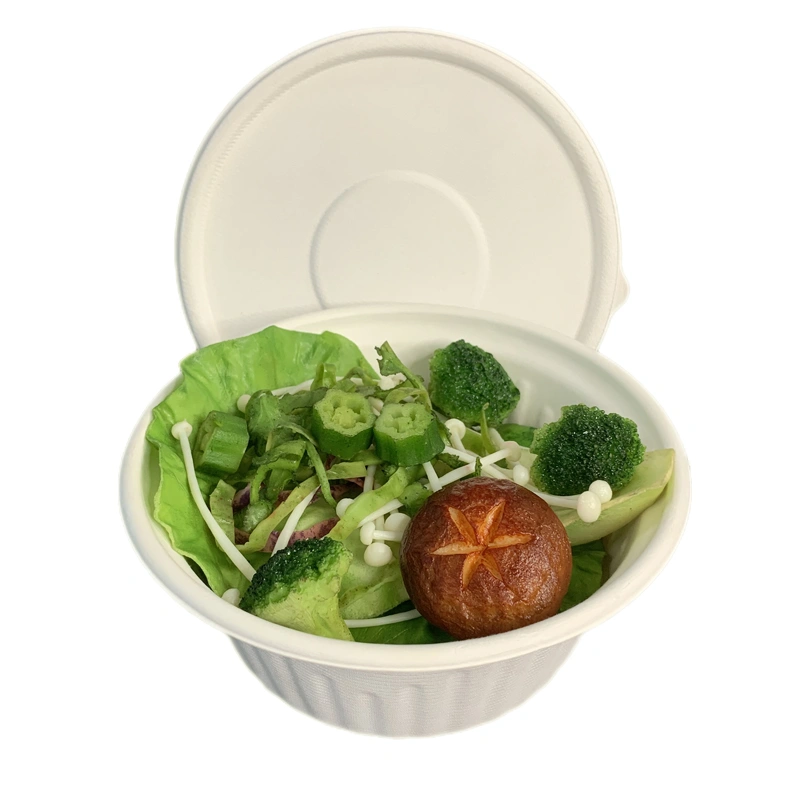 Bagasse Round Bowl with Lid