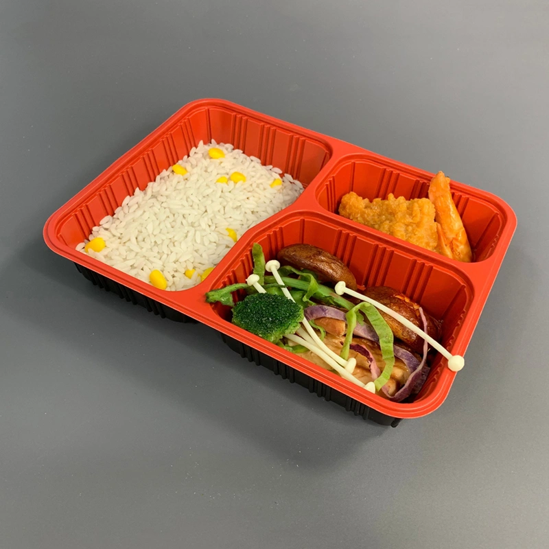 3 Compartment Plastic Lunch Container