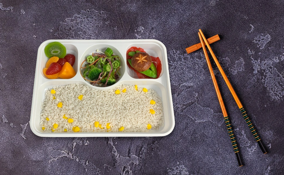 4Compartment Disposable Lunch Tray