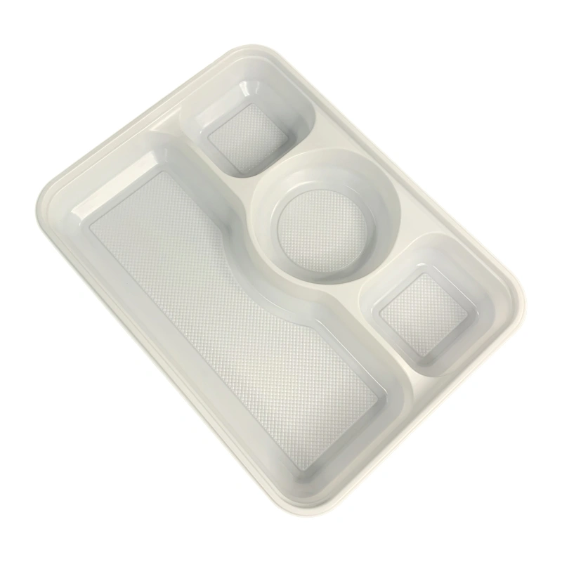 Recyclable Plastic Disposable Lunch Tray