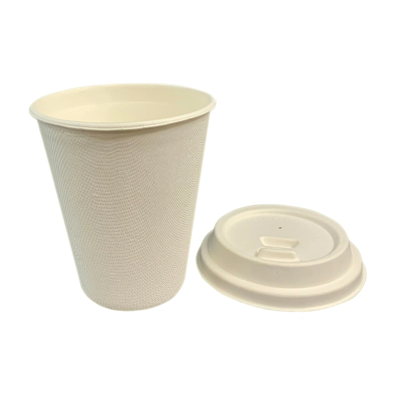 Sugarcane Bagasse Cup with Lid