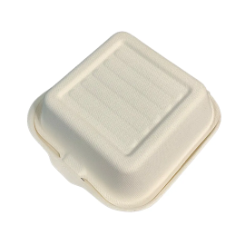 Eco Biodegradable Takeaway Containers Sugarcane Burger Box