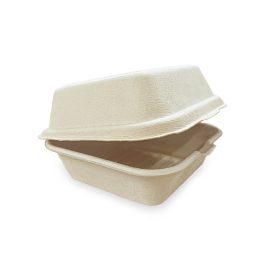 Customized Biodegradable Bagasse Burger Box Takeaway Lunch box