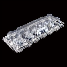 12 Compartments Custom Recyclable PET Plastic Egg Tray Packaging Container