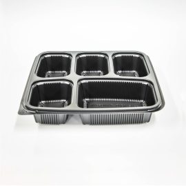 5-Compartment Food Grade PP Disposable Plastic Lunch Boxes