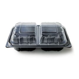 XIEFA 2-Compartment Takeaway Packaging Wholesale Clamshell PP Lunch Box