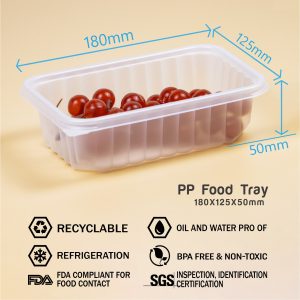 pp plastic food tray