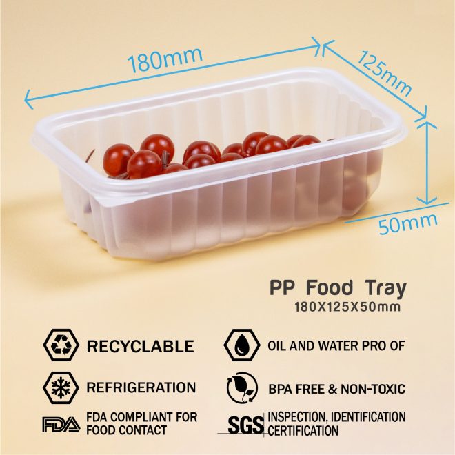 pp plastic food tray