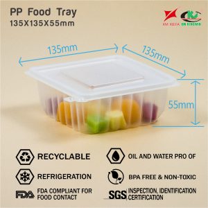 pp plastic food tray