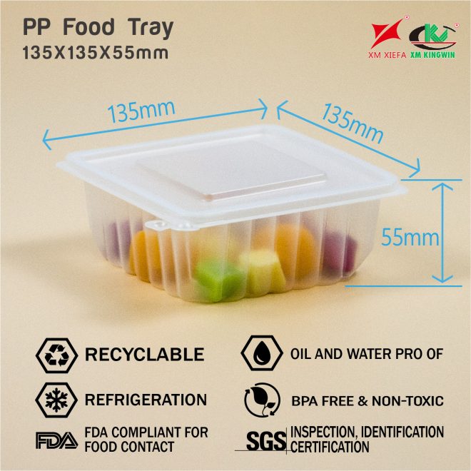 pp plastic food tray